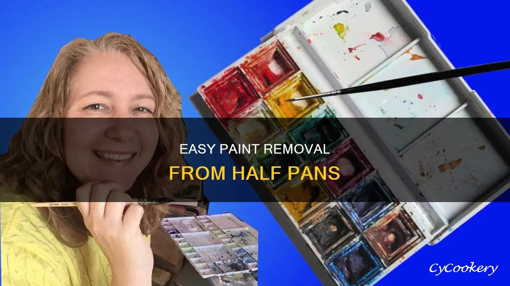 how to get paint out of a half pan