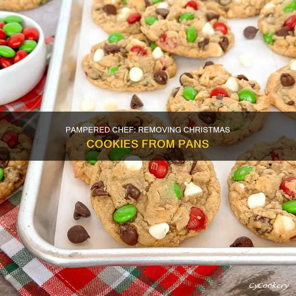 how to get pampered chef xmas cookies out of pan