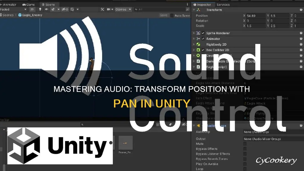 how to get pan audio to transform.position in unity