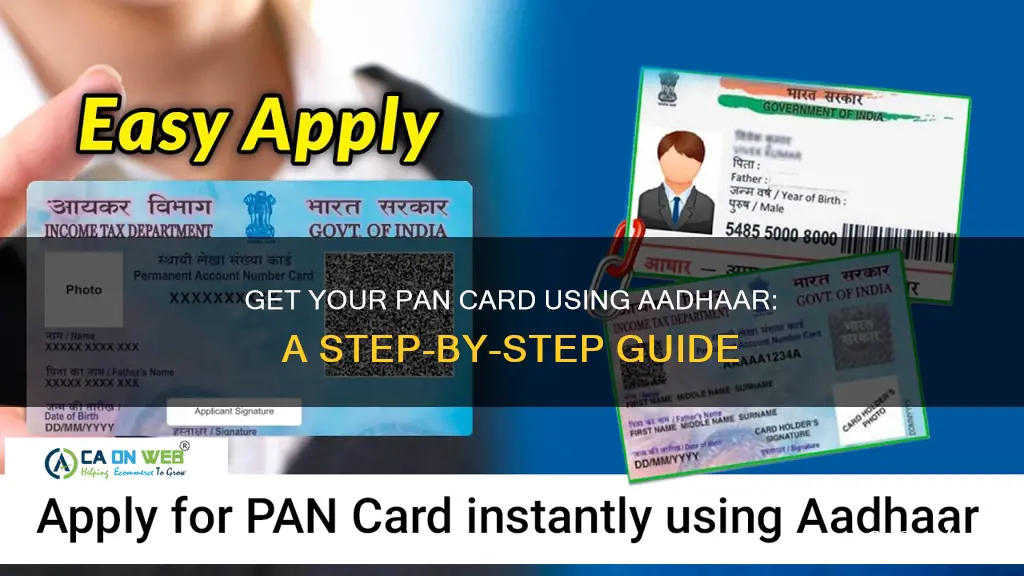 how to get pan by aadhar