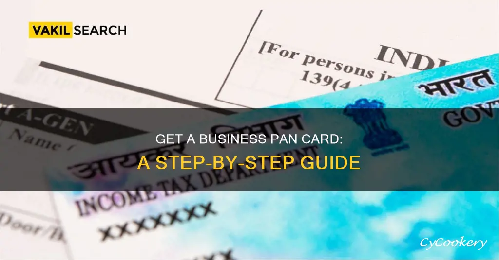 how to get pan number for business