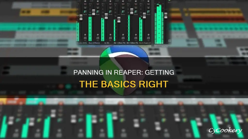 how to get panning to work reaper