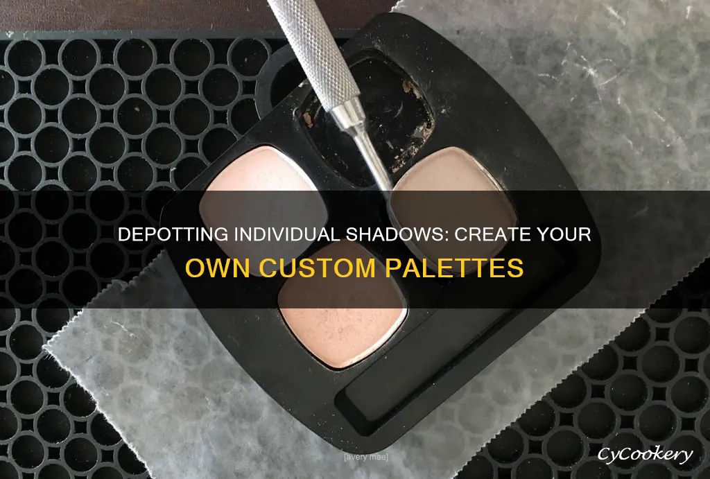 how to get pans out of individual eyeshadows