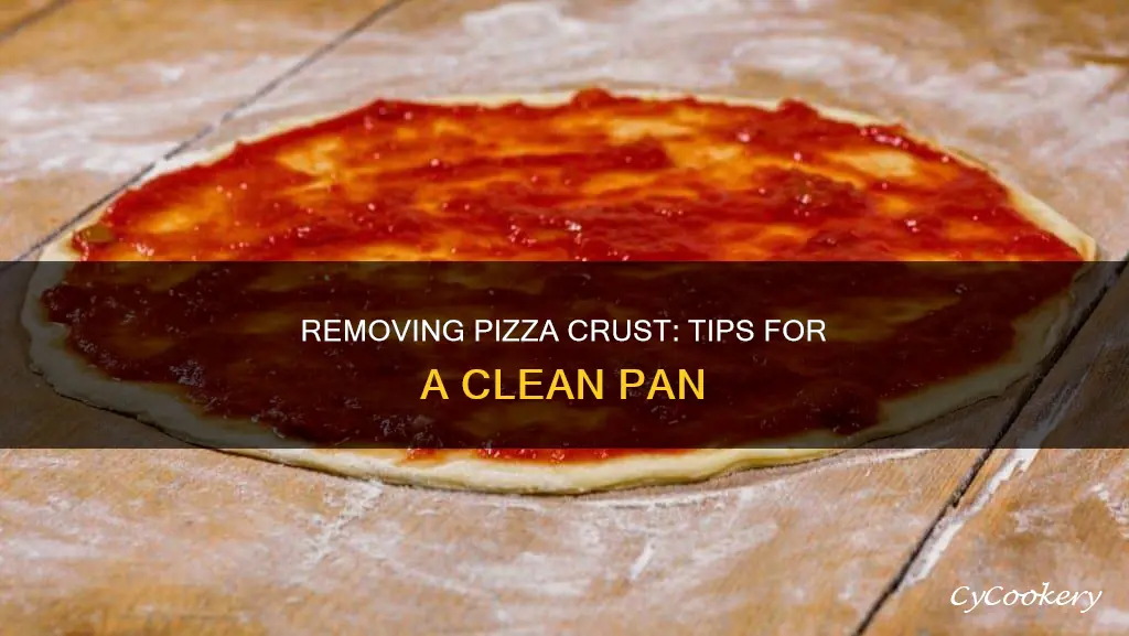 how to get pizza crust off pan