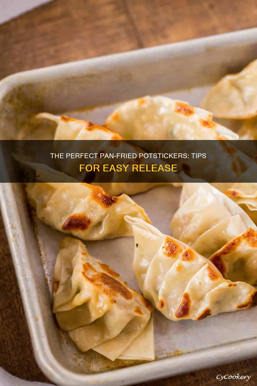 how to get potstickers out of the pan