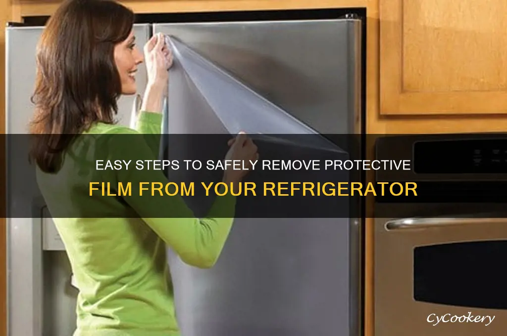 how to get protective film off refrigerator