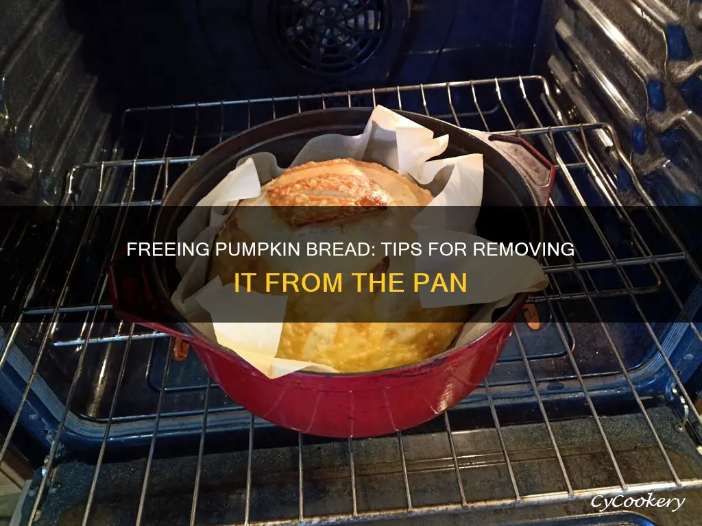 how to get pumpkin bread out of pan