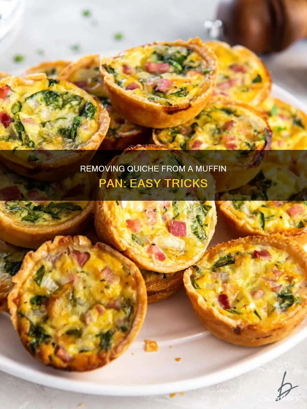 how to get quiche out of muffin pan