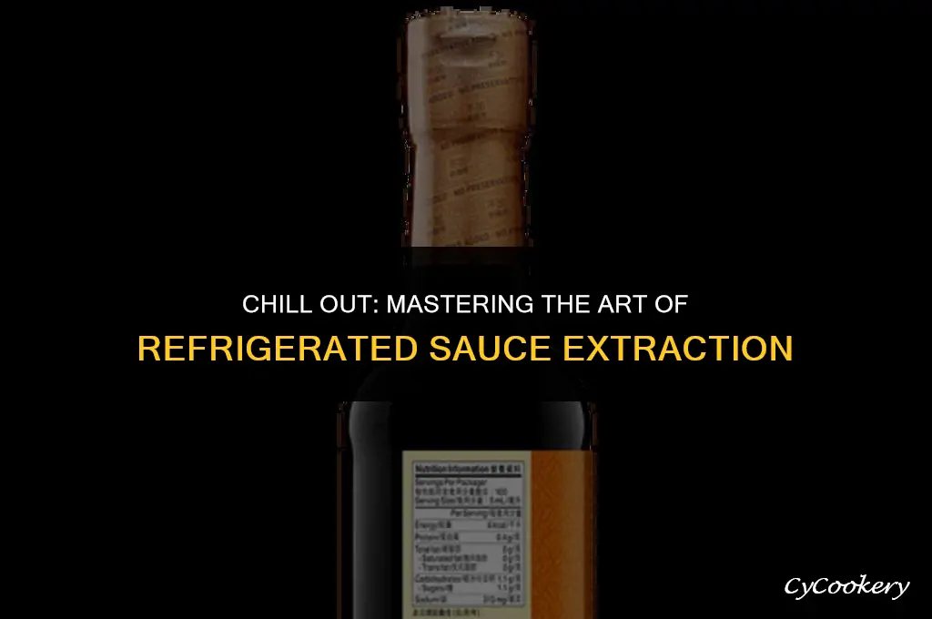 how to get refrigerated sauce out of bottle