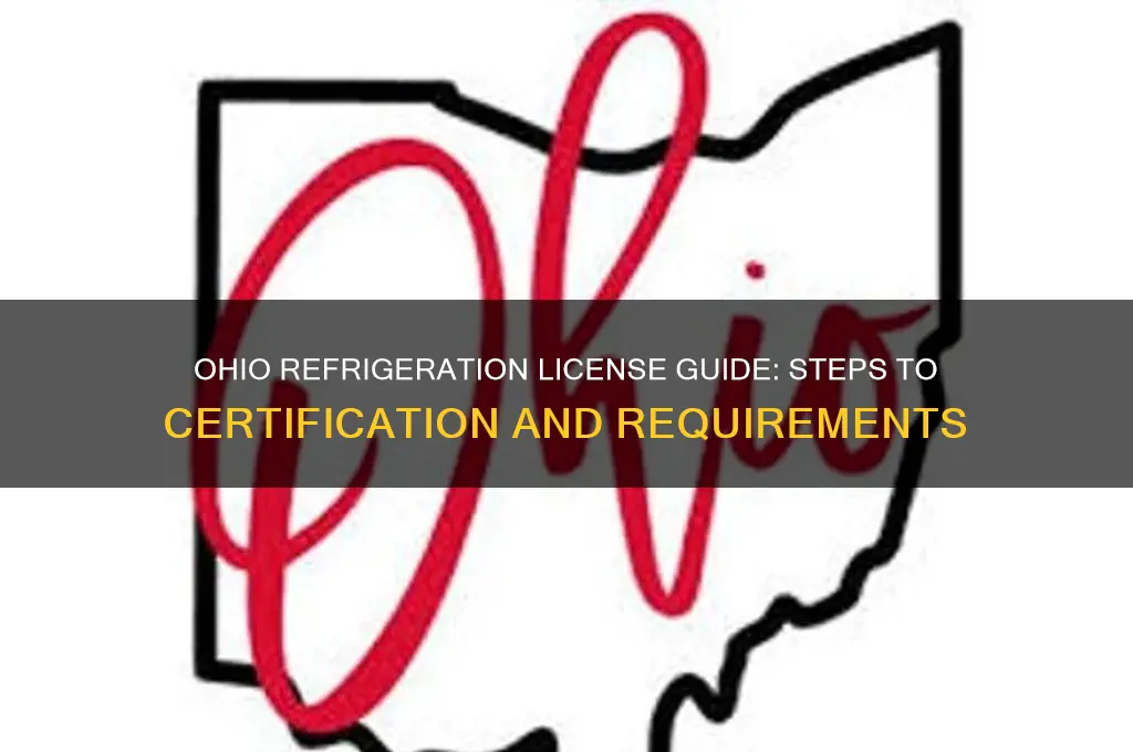 how to get refrigeration license in ohio