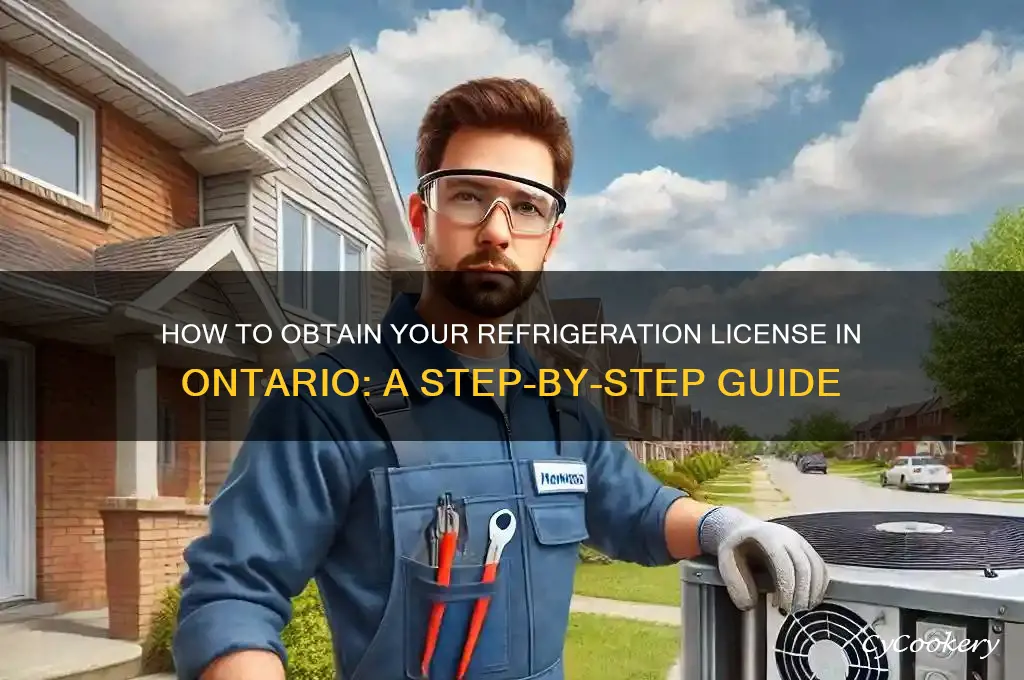 how to get refrigeration license in ontario