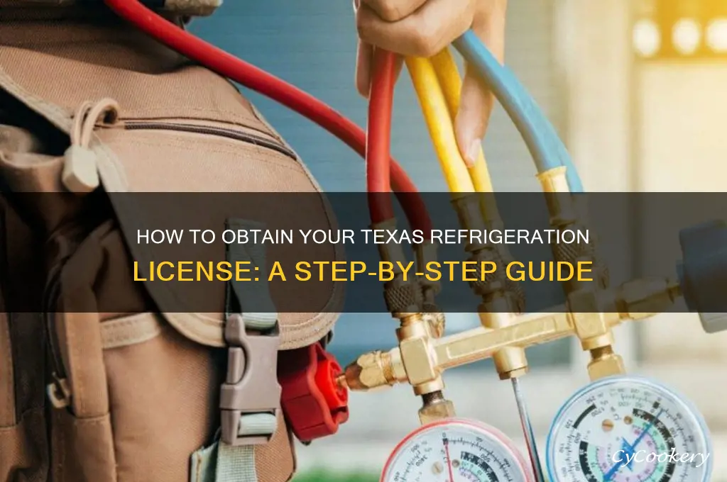 how to get refrigeration license in texas