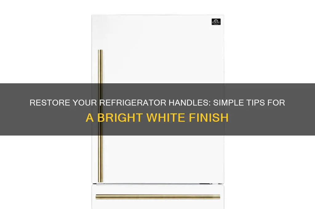 how to get refrigerator handles white again