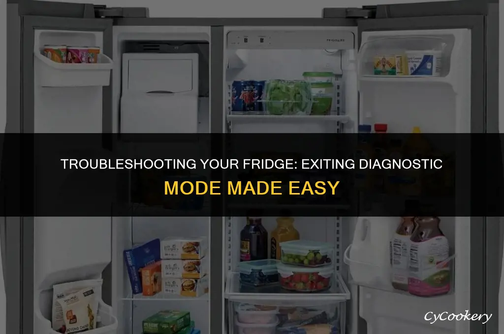 how to get refrigerator out of diagnostic mode