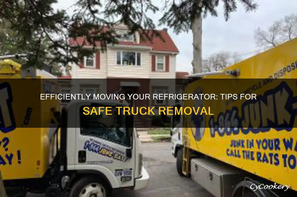 how to get refrigerator out of truck