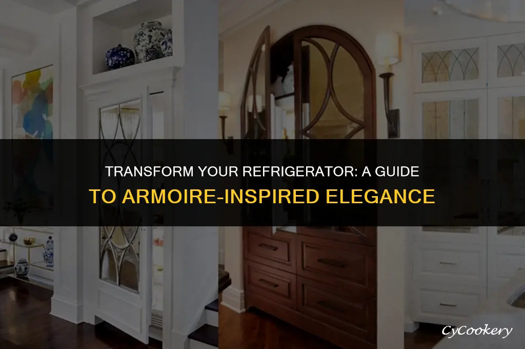 how to get refrigerator to look like armoire