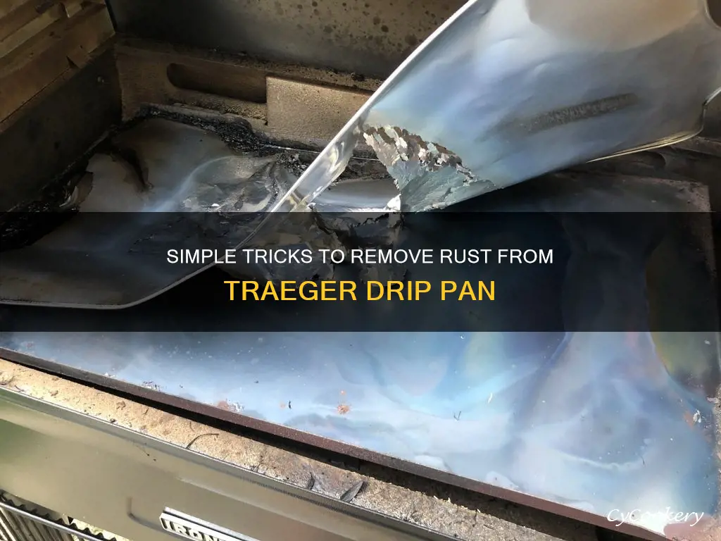 how to get remove rust off my traeger drip pan