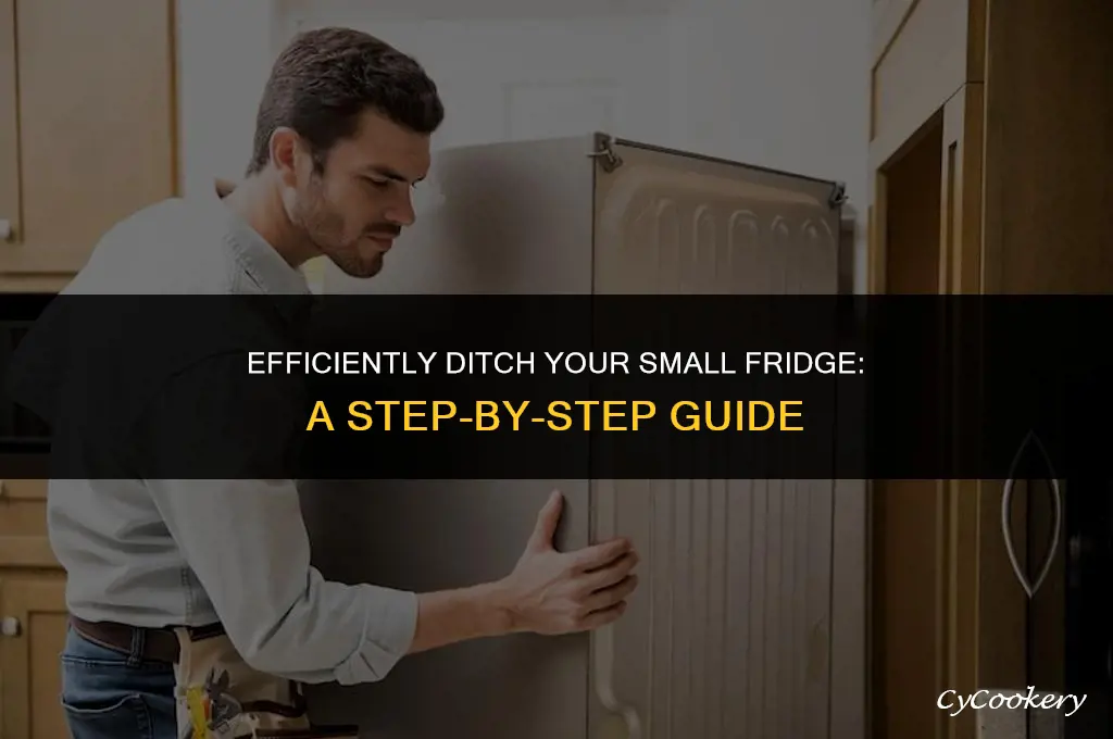 how to get rid of a small refrigerator