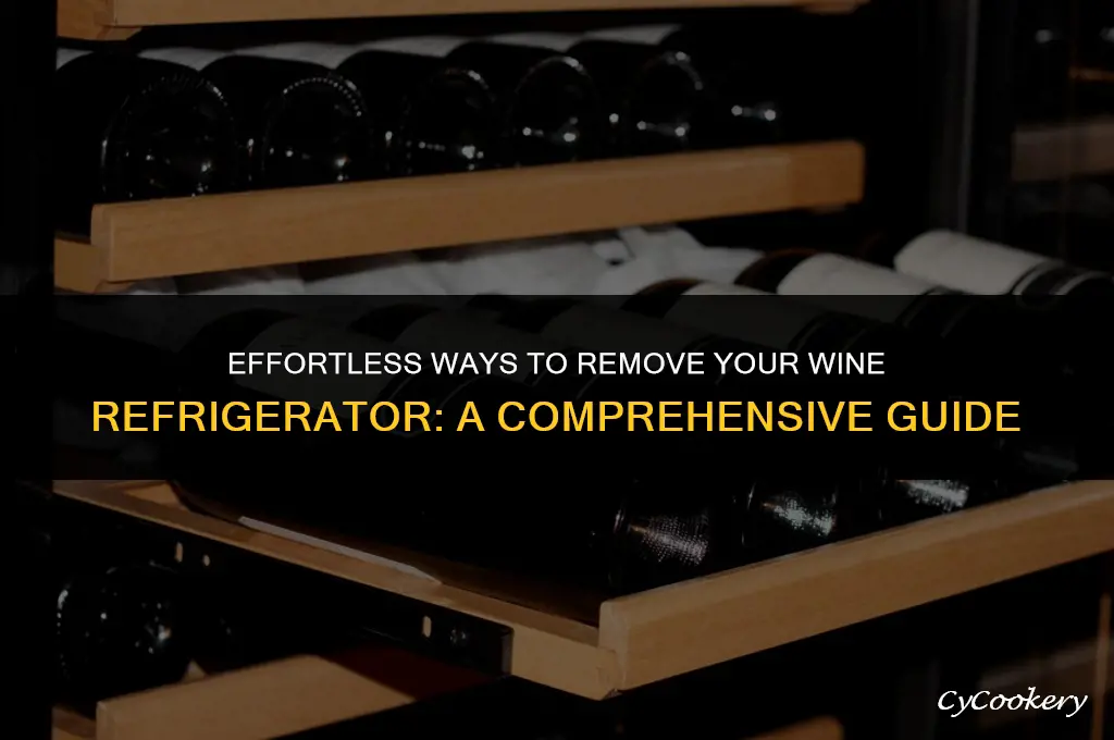 how to get rid of a wine refrigerator