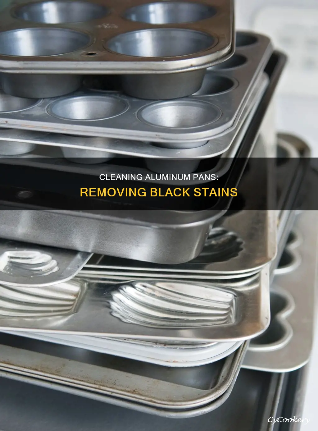 how to get rid of black on aluminum pans