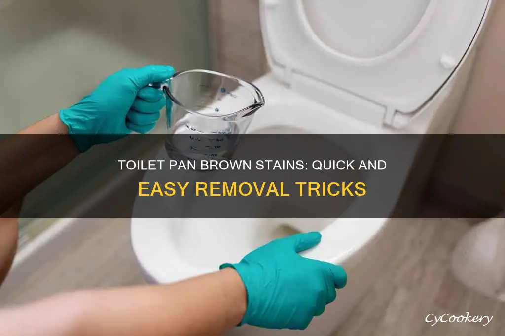 how to get rid of brown stain in toilet pan