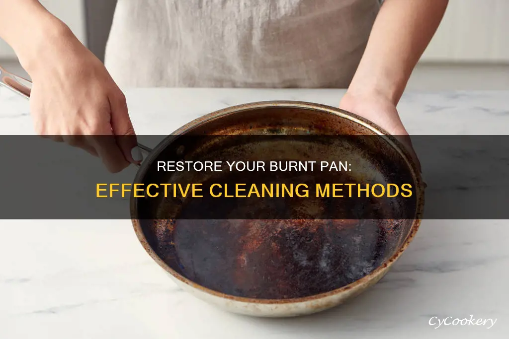 how to get rid of burnt pan