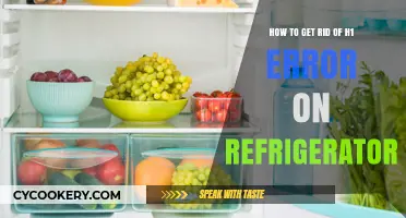 Troubleshooting H1 Error on Your Refrigerator: A Step-by-Step Guide