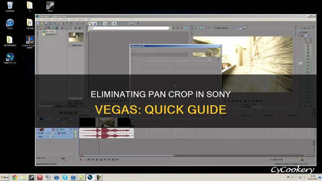 how to get rid of pan crop sony vegas