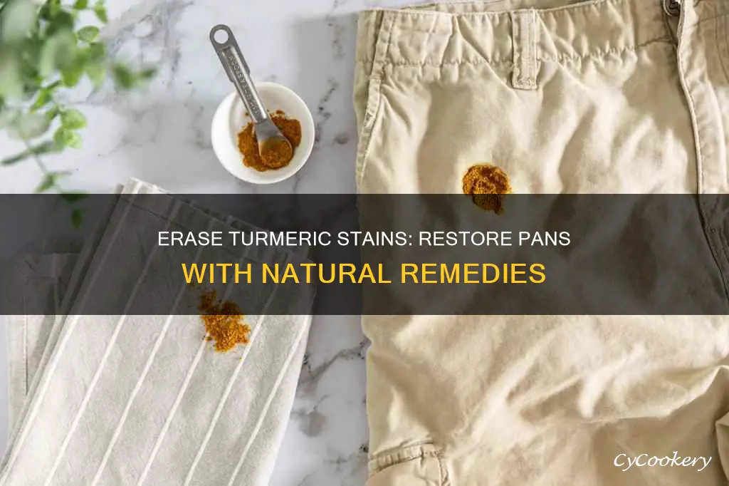 how to get rid of turmeric stains from pans