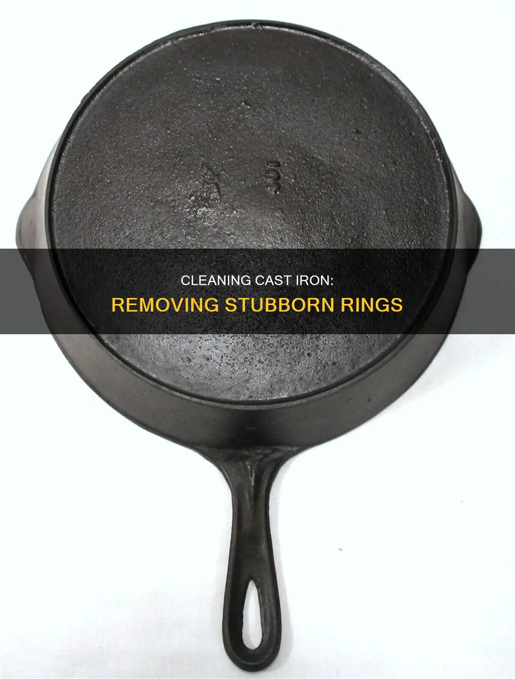 how to get rings out of cast iron pan