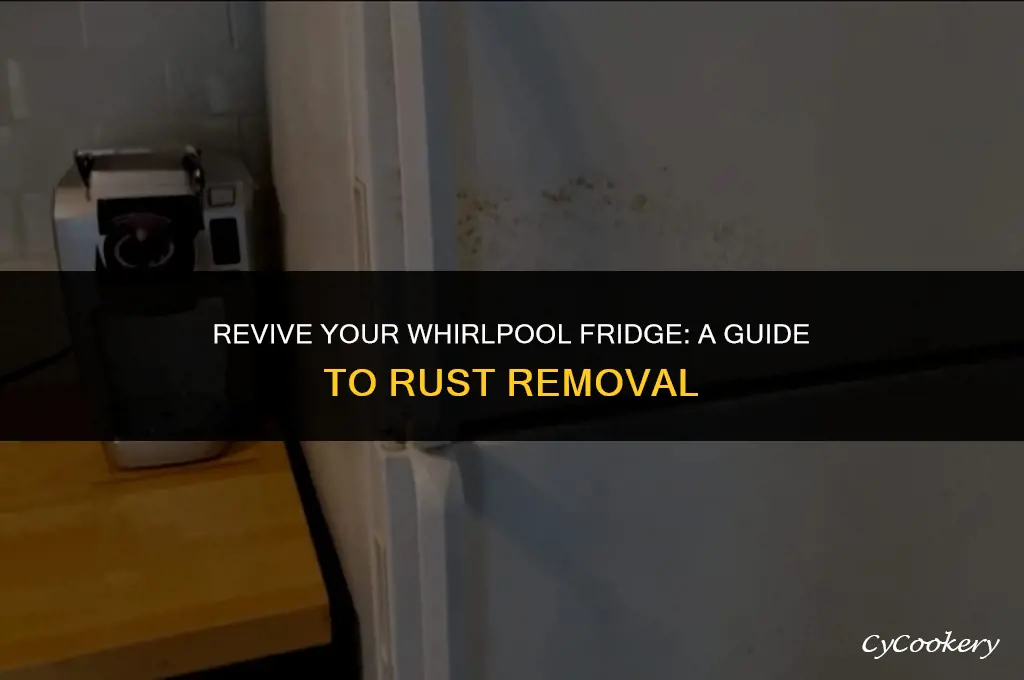 how to get rust off a whirlpool refrigerator