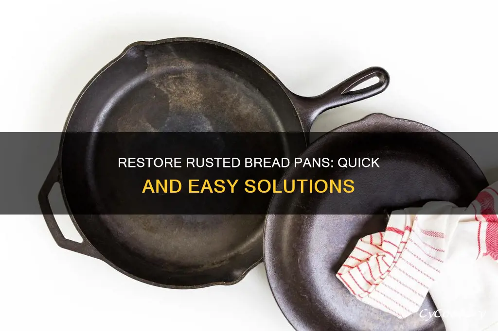 how to get rust off bread pans