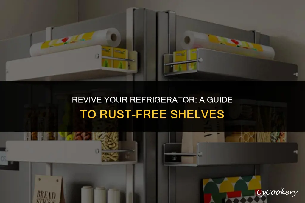 how to get rust off of refrigerator shelves