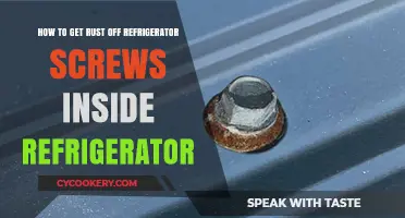 Easy Fixes: Removing Rust from Refrigerator Screws Hassle-Free