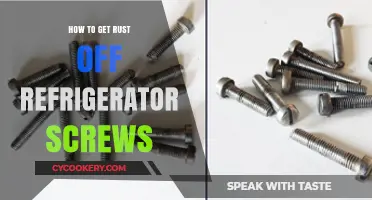 Effective Methods to Remove Rust from Refrigerator Screws Easily
