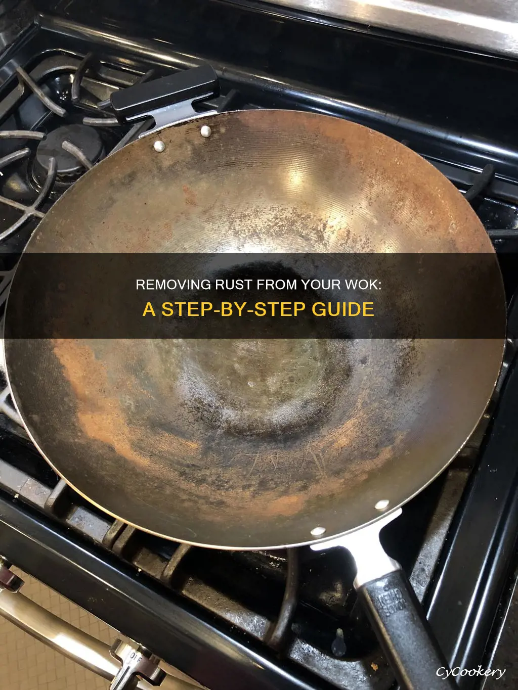 how to get rust out of a wok pan