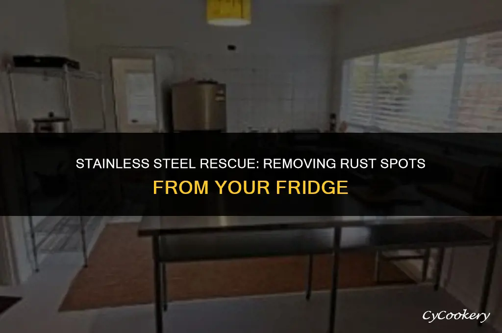 how to get rust spots off stainless steel refrigerator