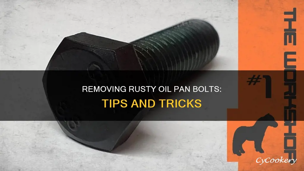 how to get rusty oil pan bolts out