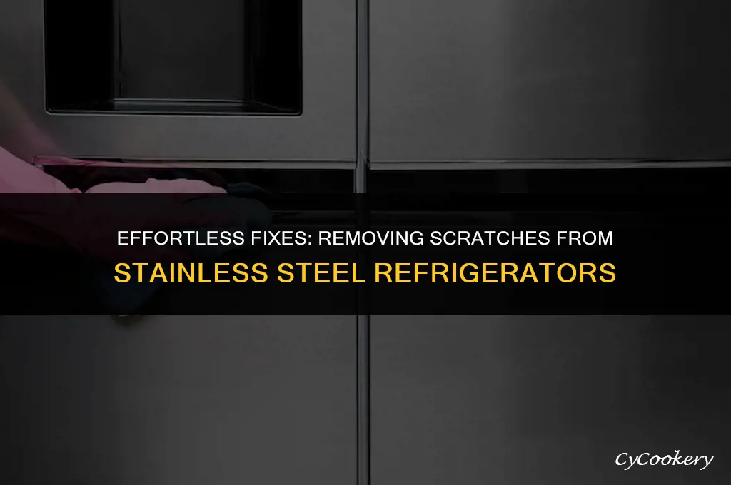 how to get scratches out of stainless stell refrigerator