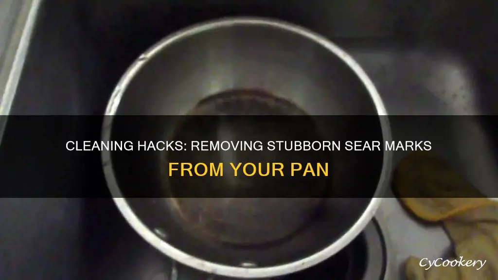 how to get sear marks off pan