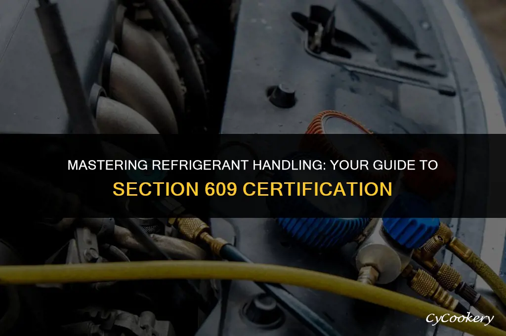 how to get section 609 refrigerant handling certification