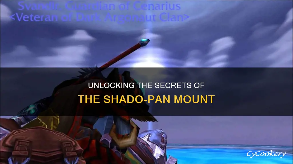 how to get shado pan mount