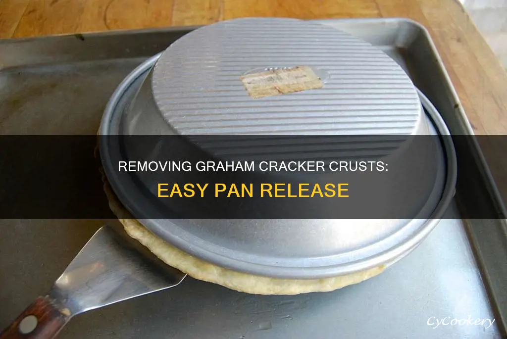 how to get small graham cracker crust out of pan