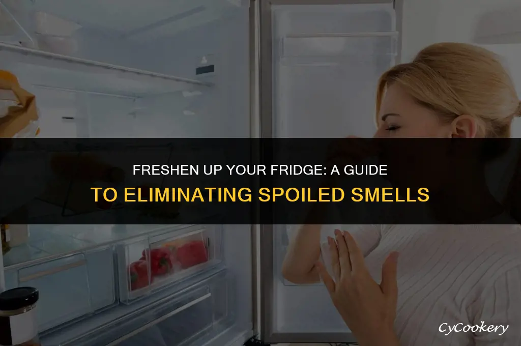 how to get spoiled smell out of refrigerator