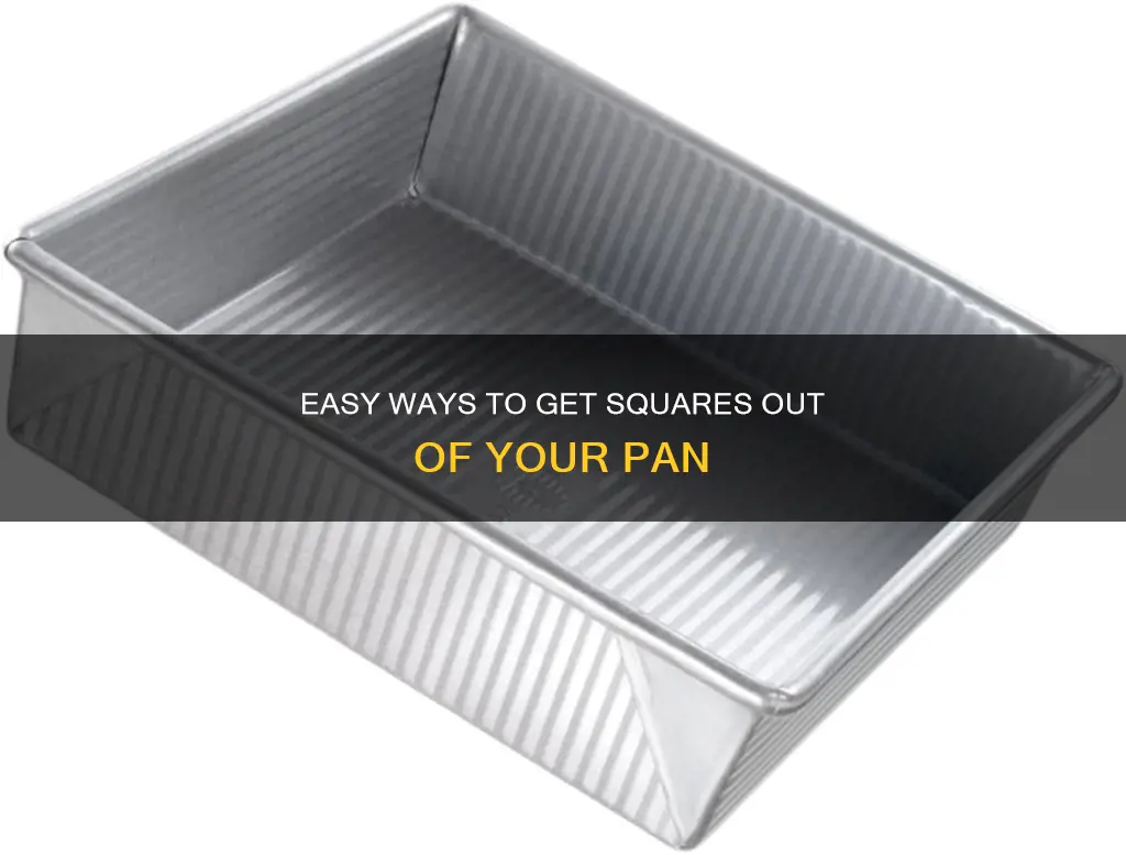 how to get squares out of pan