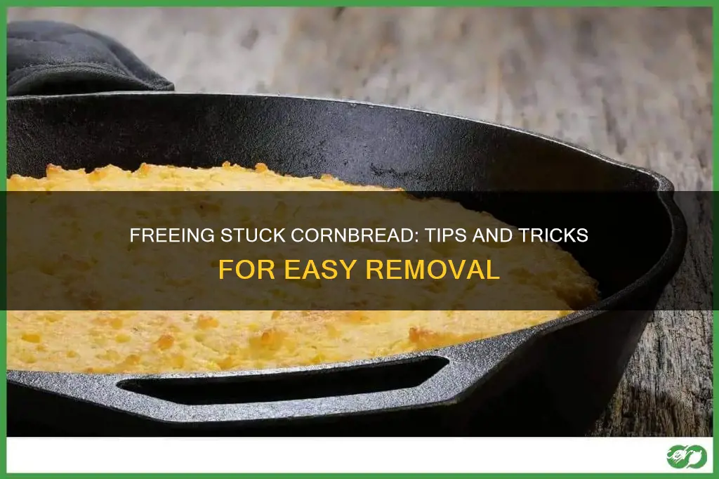 how to get stuck cornbread out of pan