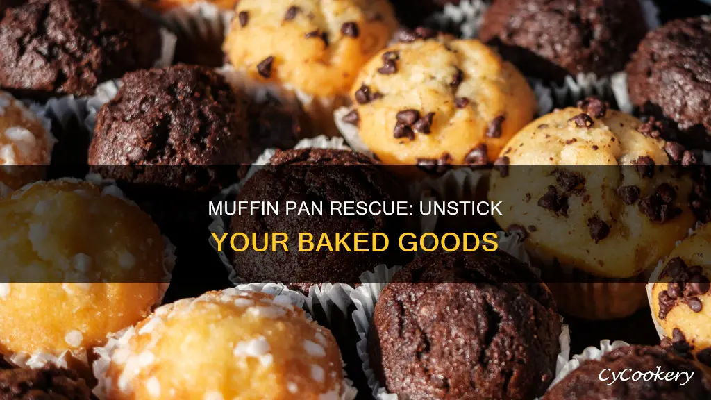 how to get stuck things out of muffin pan