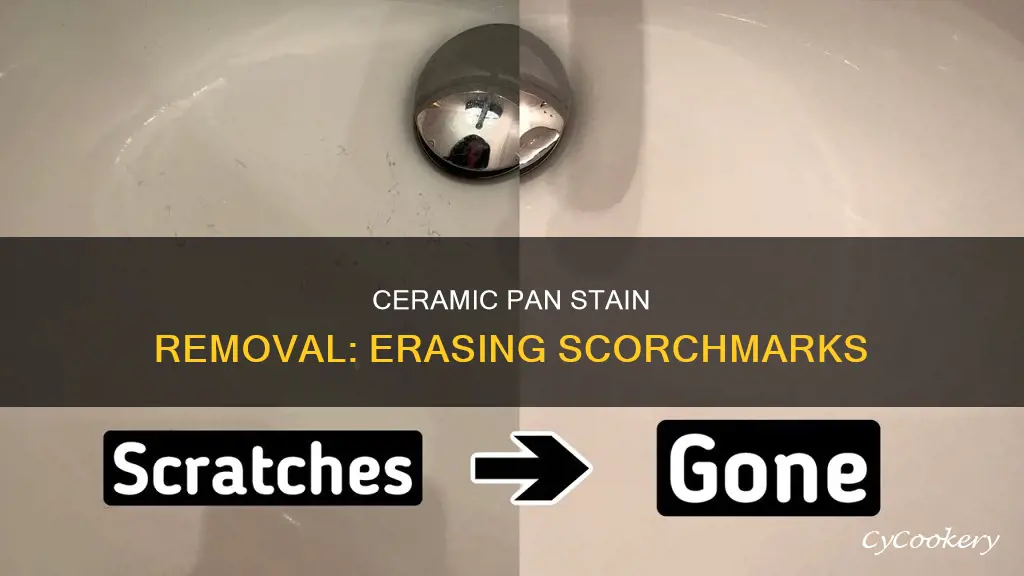 how to get sxortxh marks off a ceramic pan