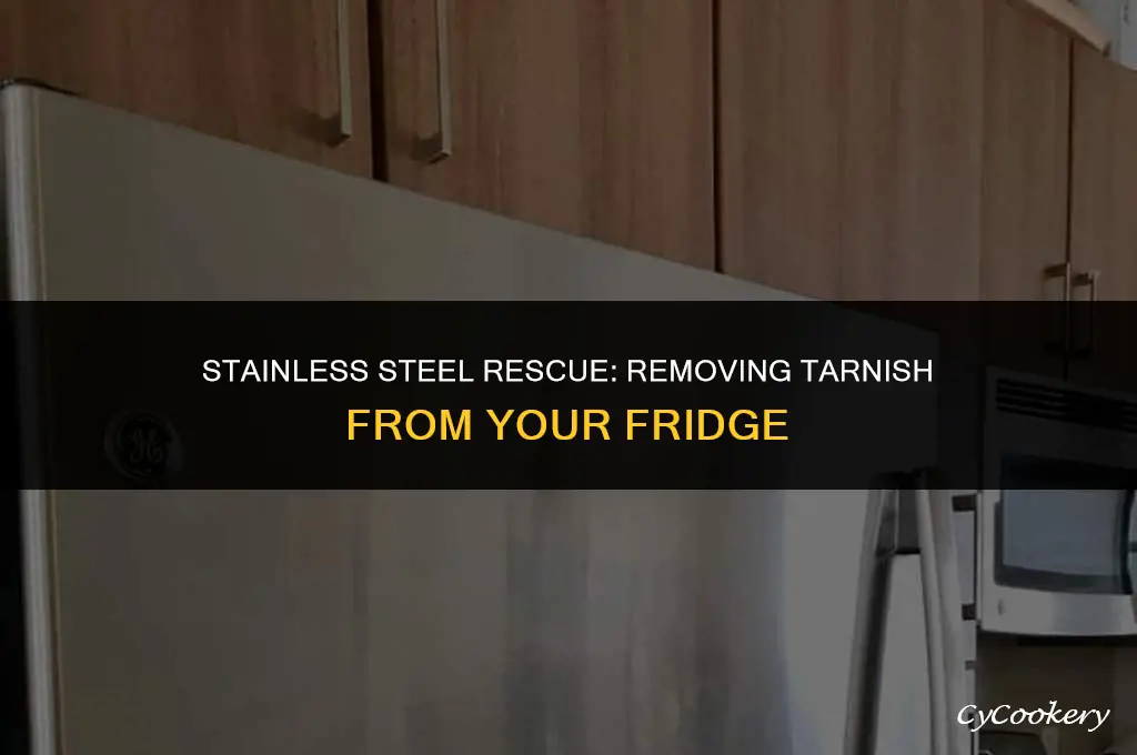 how to get tarnish off stainless steel refrigerator