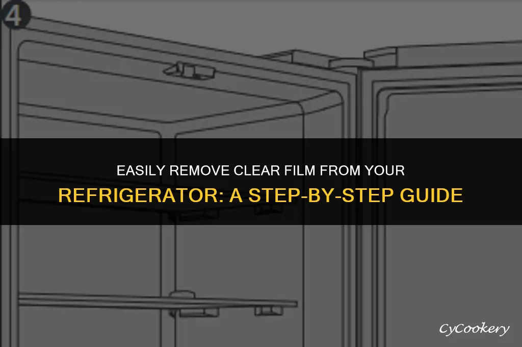 how to get the clear film off of refrigerator
